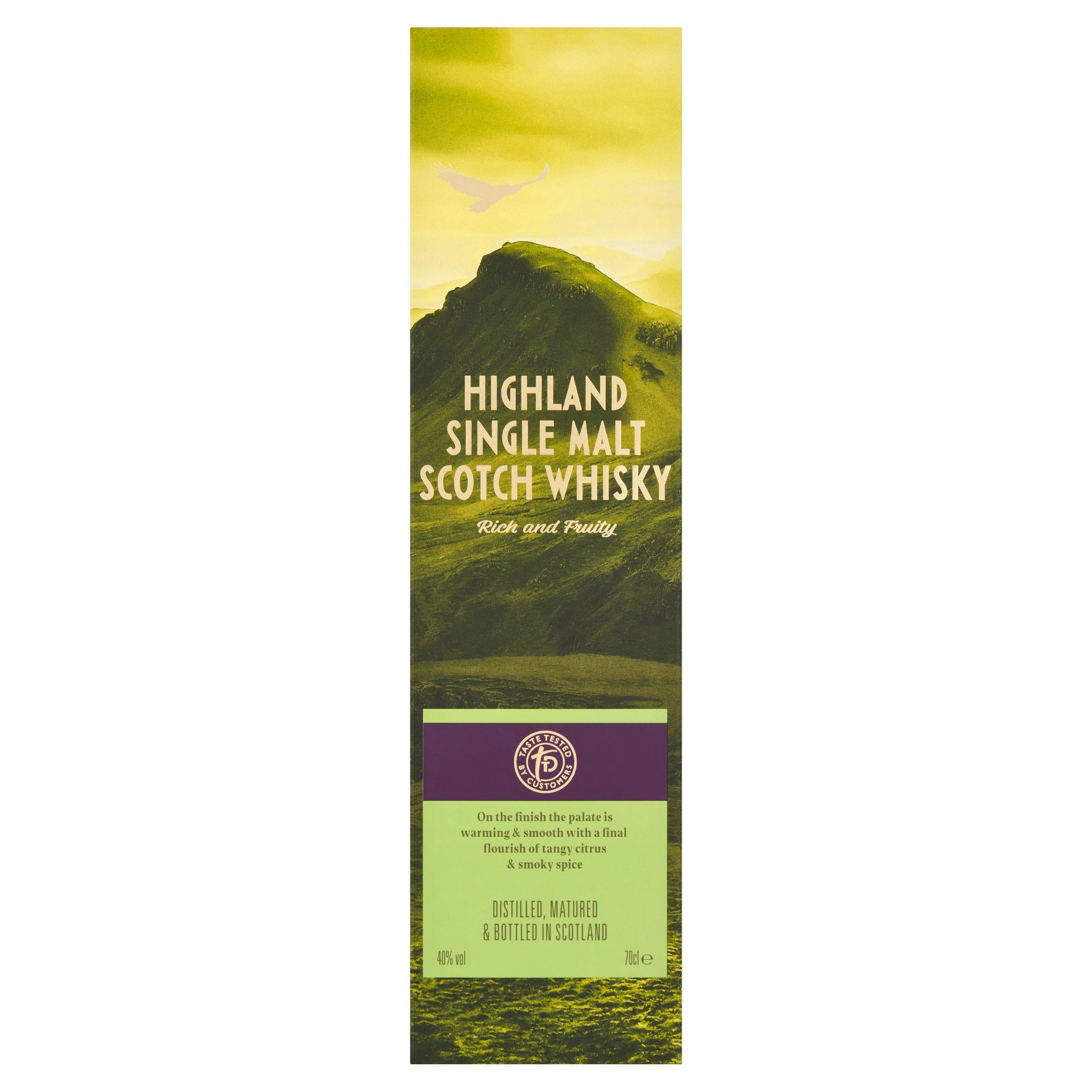 Sainsbury's Highland Malt Scotch Whisky, Taste the Difference 70cl All spirits & liqueurs Sainsburys   