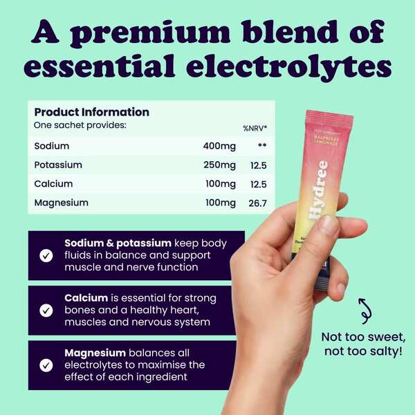 Hydree electrolyte supplement 24 sachets - British product