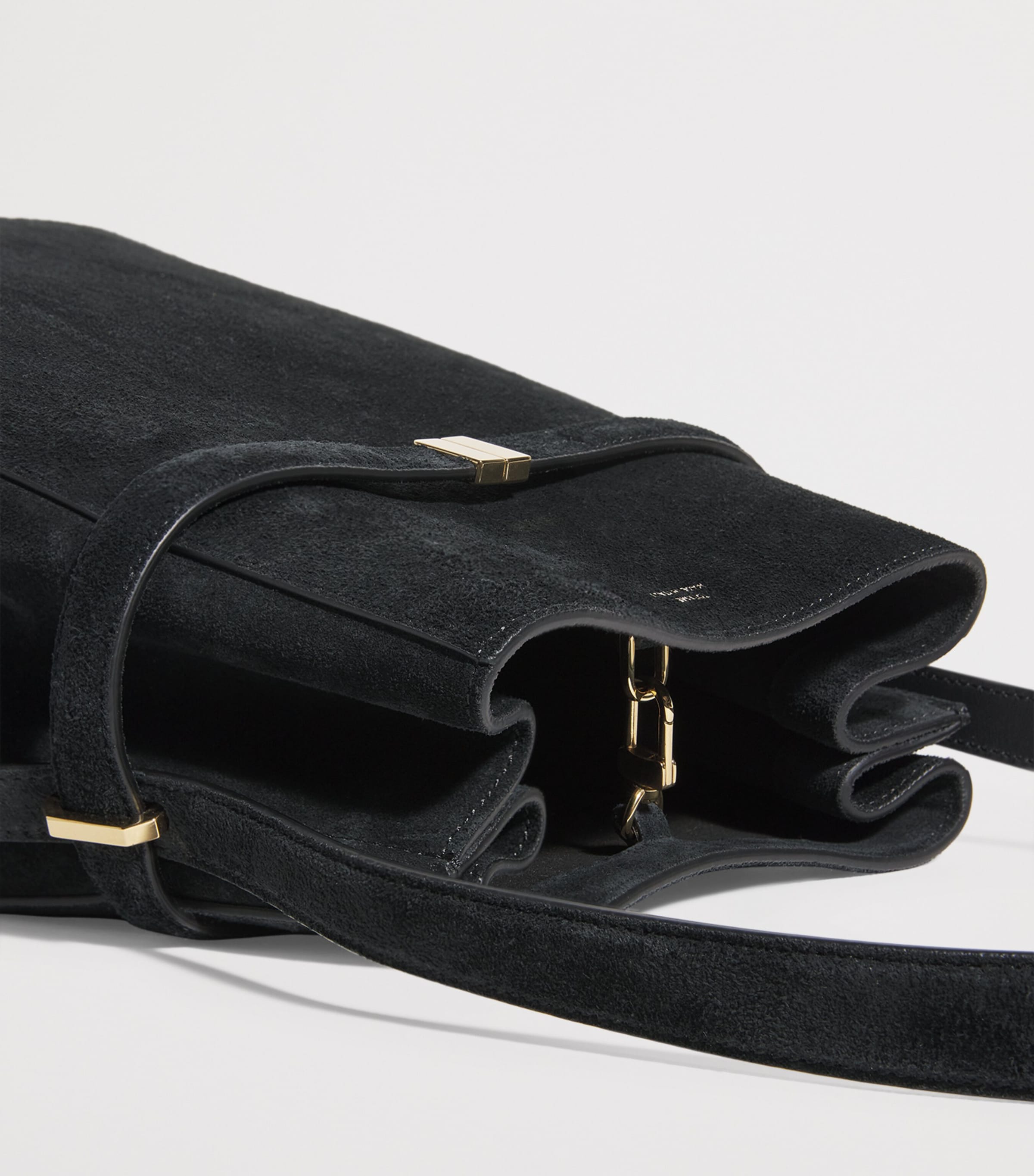 Toteme suede bucket bag, imported from the UK