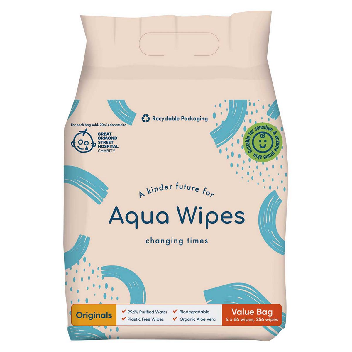 Aqua Wipes, 4 x 64 pack = 256 wipes Toys & Kid's Zone Boots   