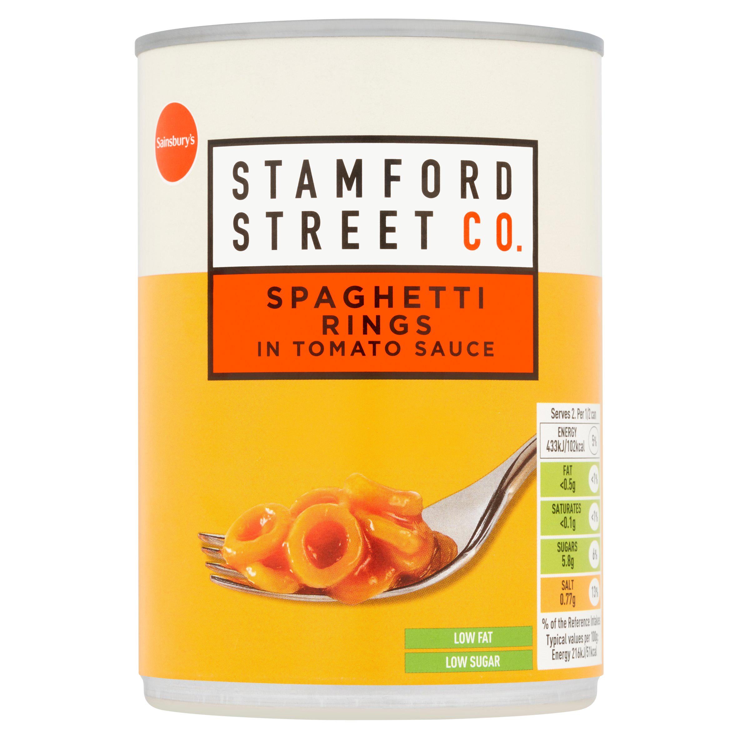 Stamford Street Co. Spaghetti Rings in Tomato Sauce 400g GOODS Sainsburys   