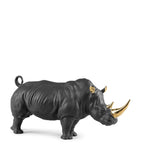 Lladró porcelain rhino figurine, UK version
