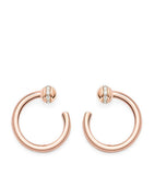 Piaget rose gold diamond hoop earrings - British product
