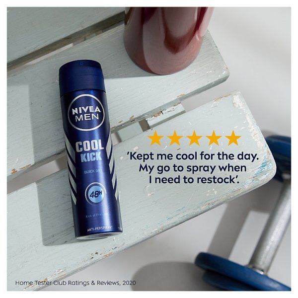 NIVEA MEN Anti-Perspirant Deodorant Spray, Cool Kick, 150ml GOODS Superdrug   