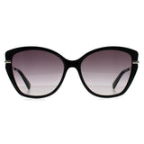 Longchamp black cat-eye sunglasses grey gradient lenses, UK version