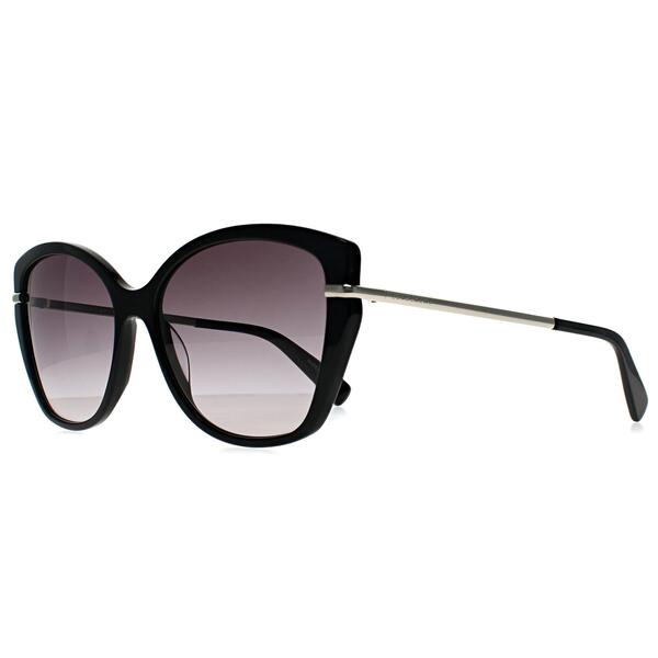 Longchamp black cat-eye sunglasses grey gradient lenses, UK version