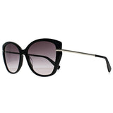 Longchamp black cat-eye sunglasses grey gradient lenses, UK version