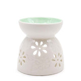 Serenityy ceramic oil burner floral design - British product