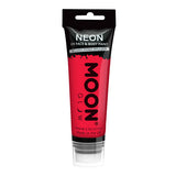 Moon Glow Neon UV Face Paint Red 75ml, imported from the UK