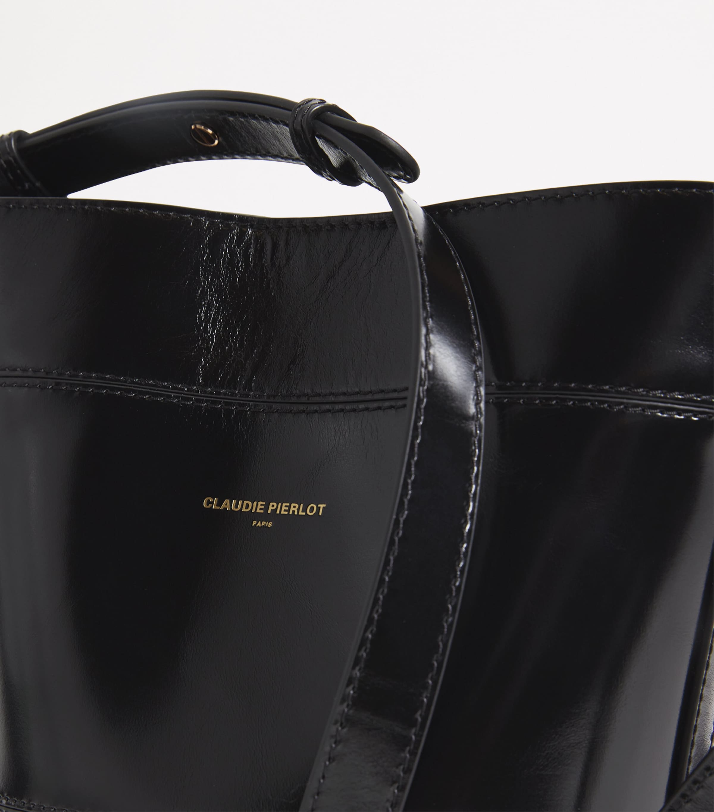 Claudie Pierlot Solveig bag in patent leather, imported from the UK