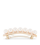 Alexandre de Paris oversize pearl-detail slide hair clip 8cm, imported from the UK