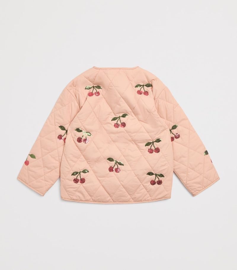 KONGES SLOJD Sequin Flora jacket for children aged 9 months to 10 years, UK version