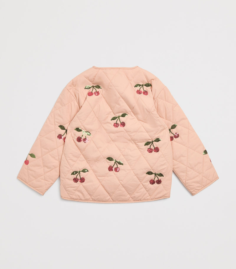 KONGES SLOJD Sequin Flora jacket for children aged 9 months to 10 years, UK version