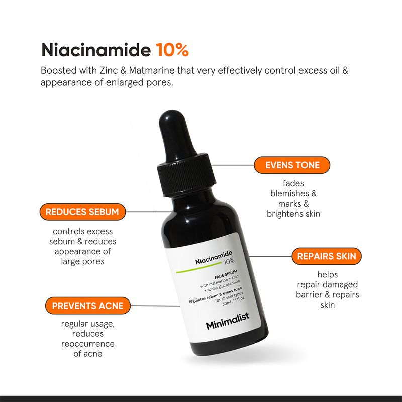 Minimalist Niacinamide 10% Face Serum 30ml, UK version
