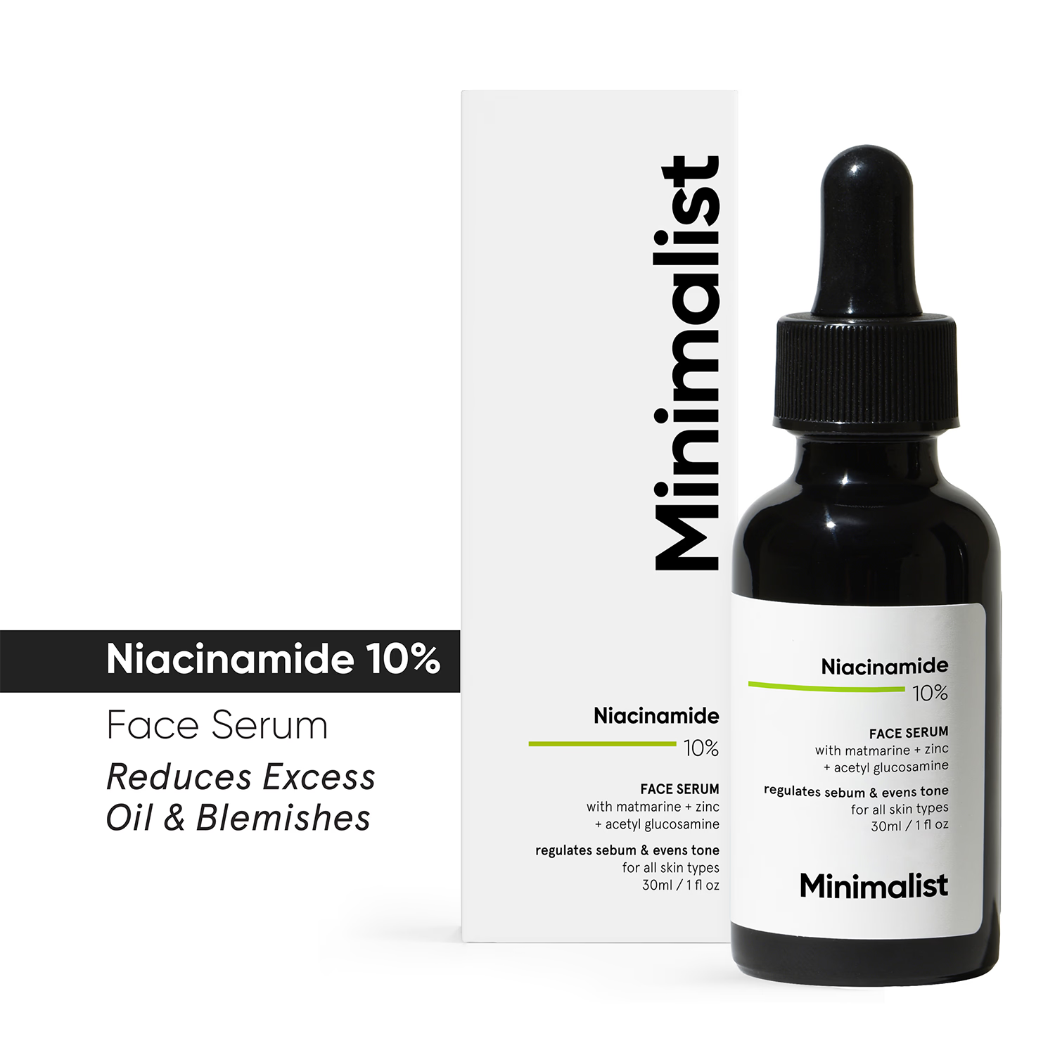 Minimalist Niacinamide 10% Face Serum 30ml, UK version