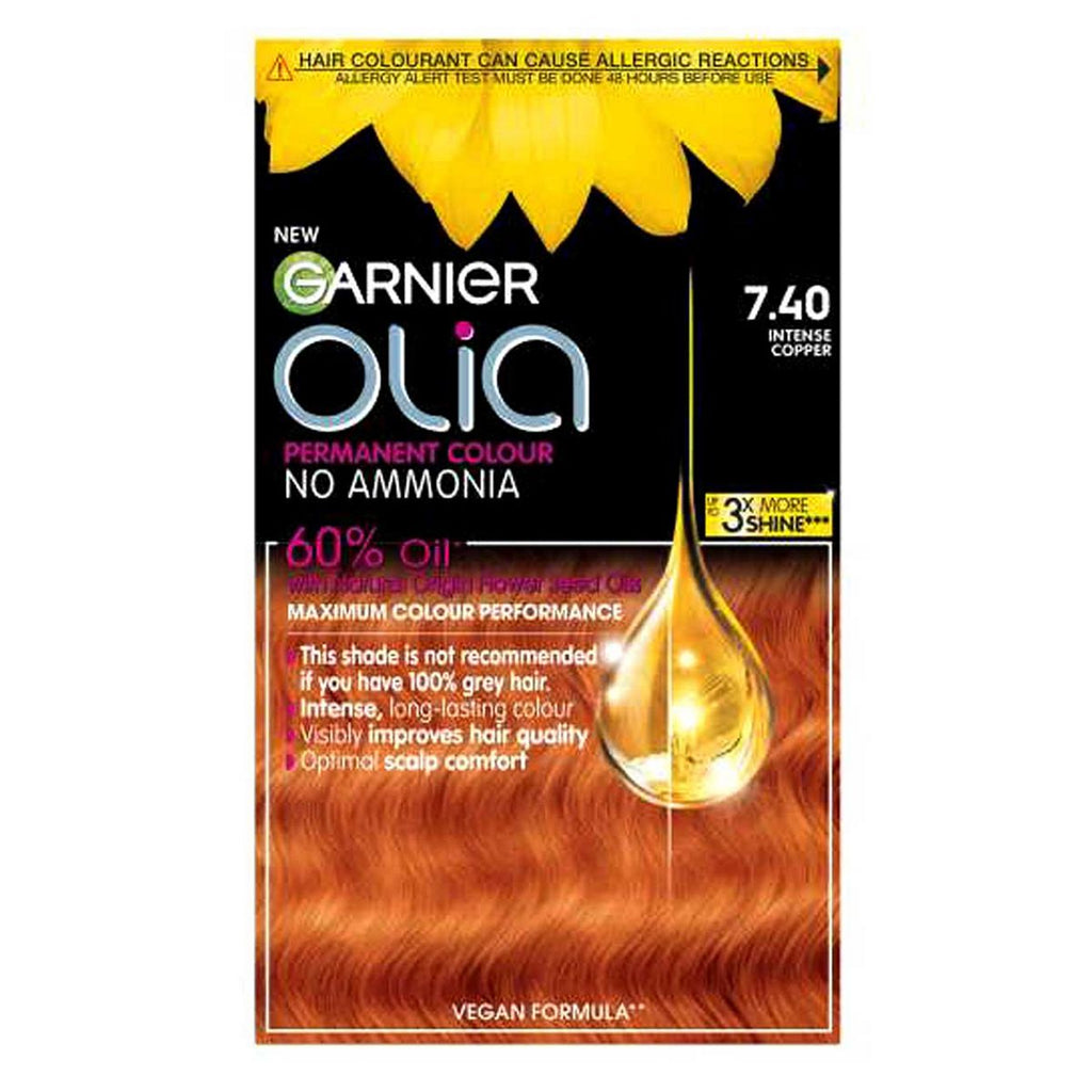 Garnier Olia Bold 7.40 Intense Copper No Ammonia Permanent Hair Dye