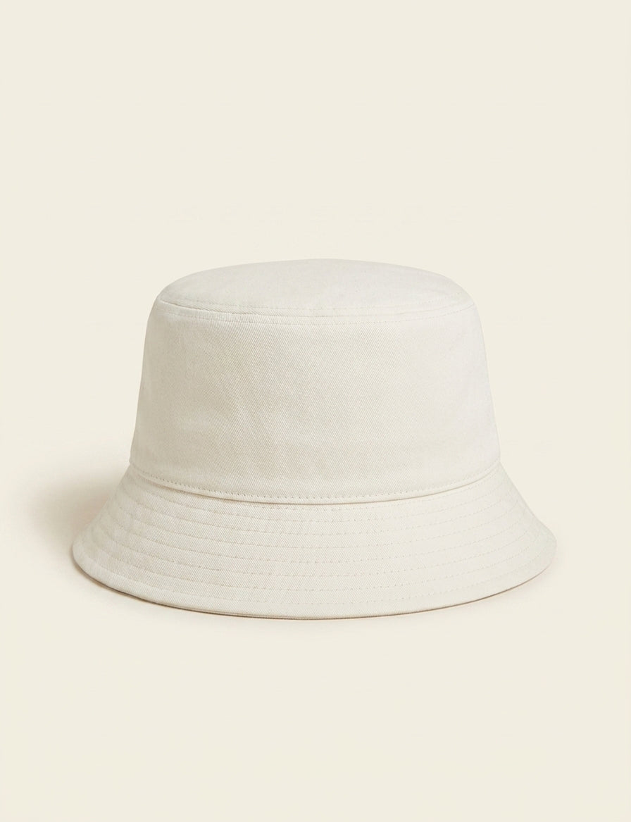 Prada nylon bucket hat with logo plaque, UK version