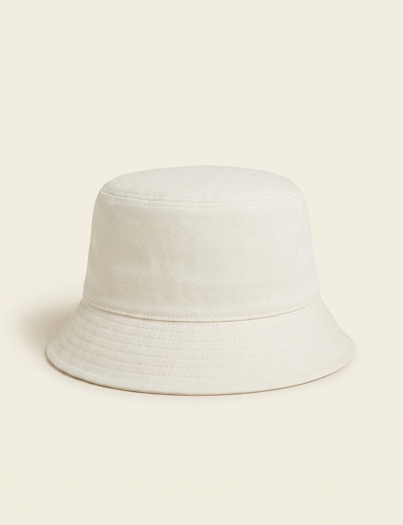 Prada nylon bucket hat with logo plaque, UK version