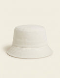 Prada nylon bucket hat with logo plaque, UK version