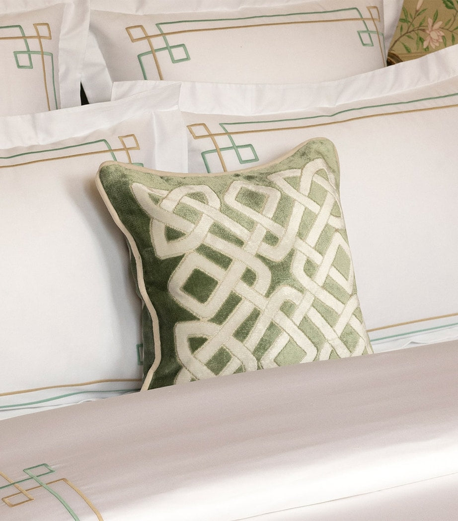 Yves Delorme Entrelac Marine cushion cover 45cm, UK version