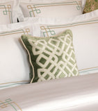 Yves Delorme Entrelac Marine cushion cover 45cm, UK version