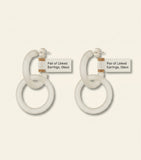 Cartier yellow gold LOVE double hoop earrings with diamonds, UK version