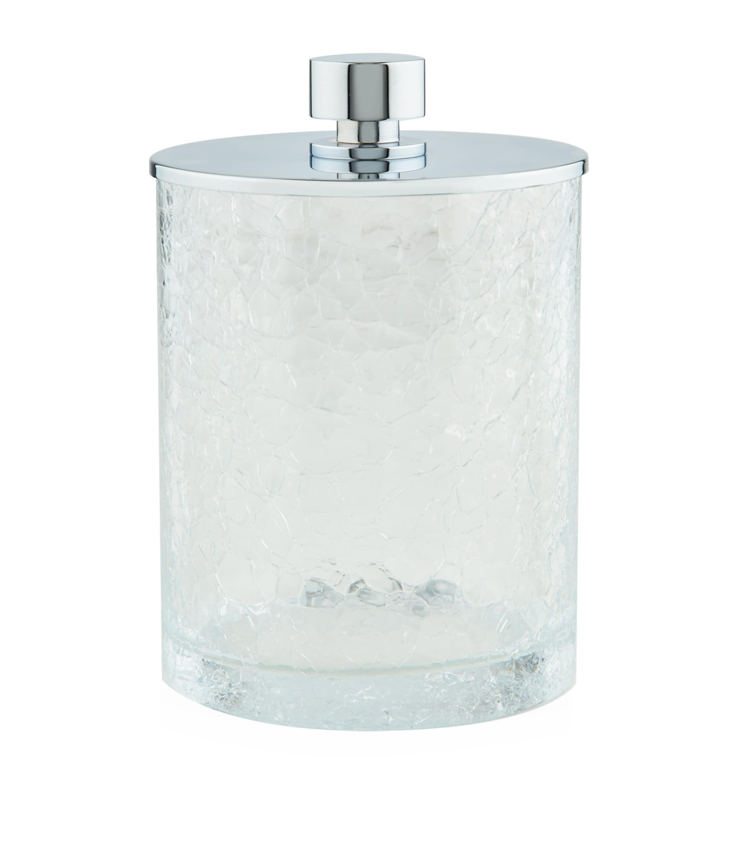 ZODIAC large cracked crystal jar (British brand)