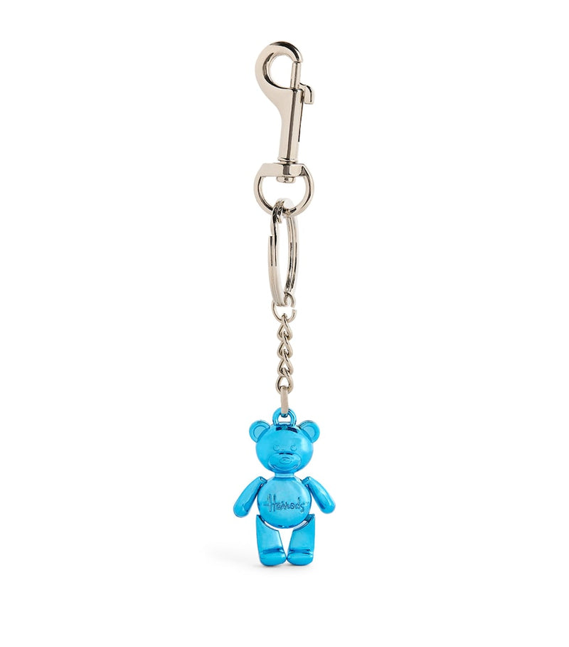 Harrods jointed bear keyring with moveable joints, 15cm tall (British brand)