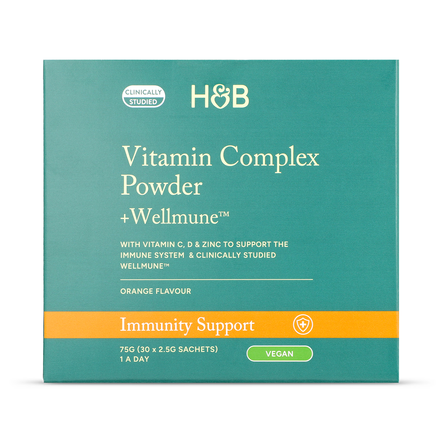 Holland & Barrett vitamin powder orange flavour 30 sachets, UK version