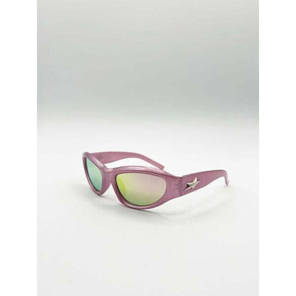 SVNX Star Racer sunglasses in pink one size, UK version