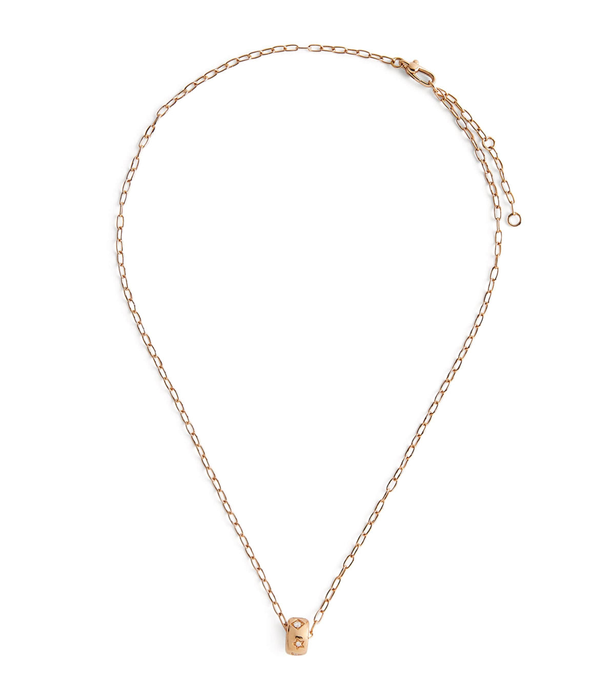 Pomellato rose gold diamond pendant necklace, imported from the UK