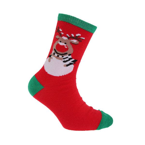 FLOSO Kids Christmas Socks (Pack Of 4) (UK Shoe 4-6) GOODS Superdrug   