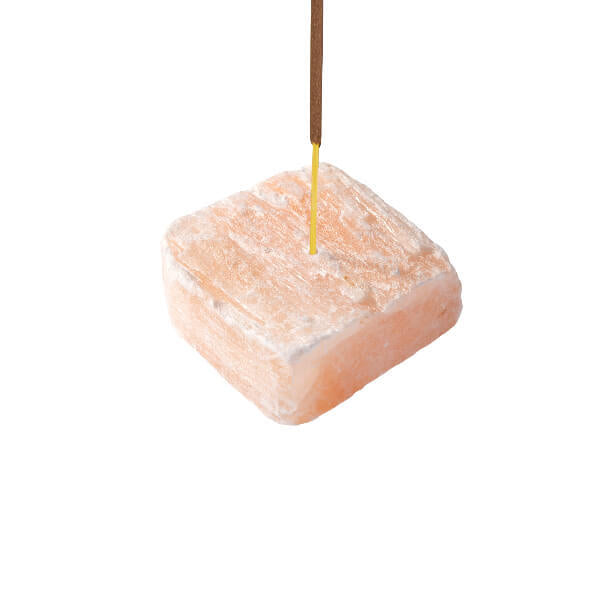Myga incense holder yellow selenite - British product