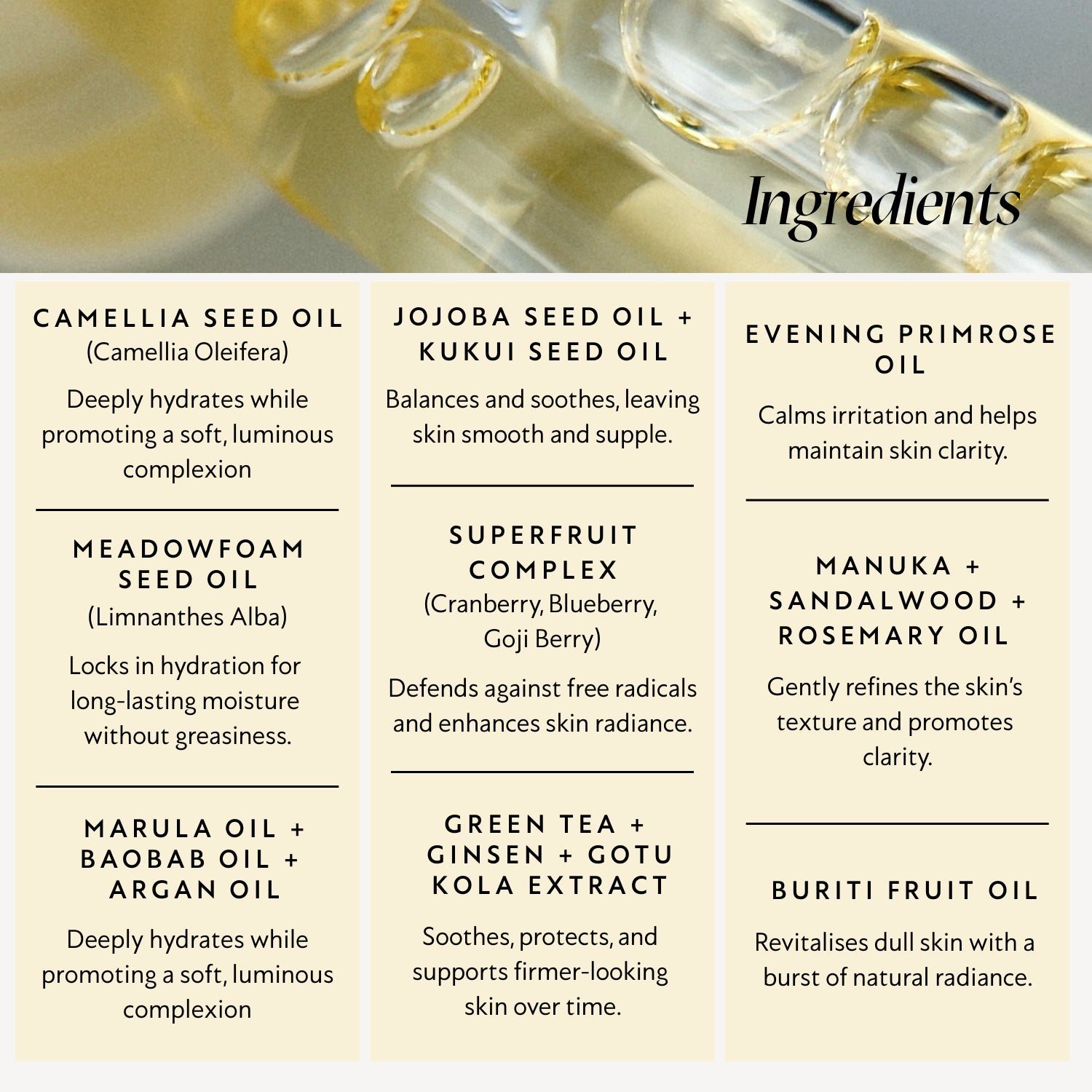 Lumity Skin Nutrients Facial Oil 30ml, imported from the UK
