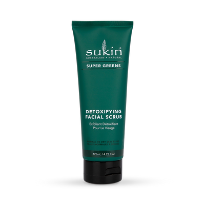 Sukin Super Greens Ansiktsskrubbrens 125ml
