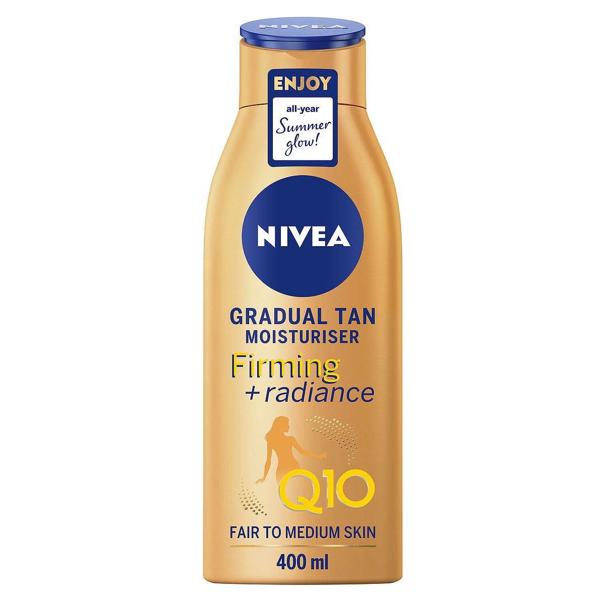 NIVEA Q10 Gradual Tan Body Moisturiser Fair to Medium 400ml GOODS Boots   