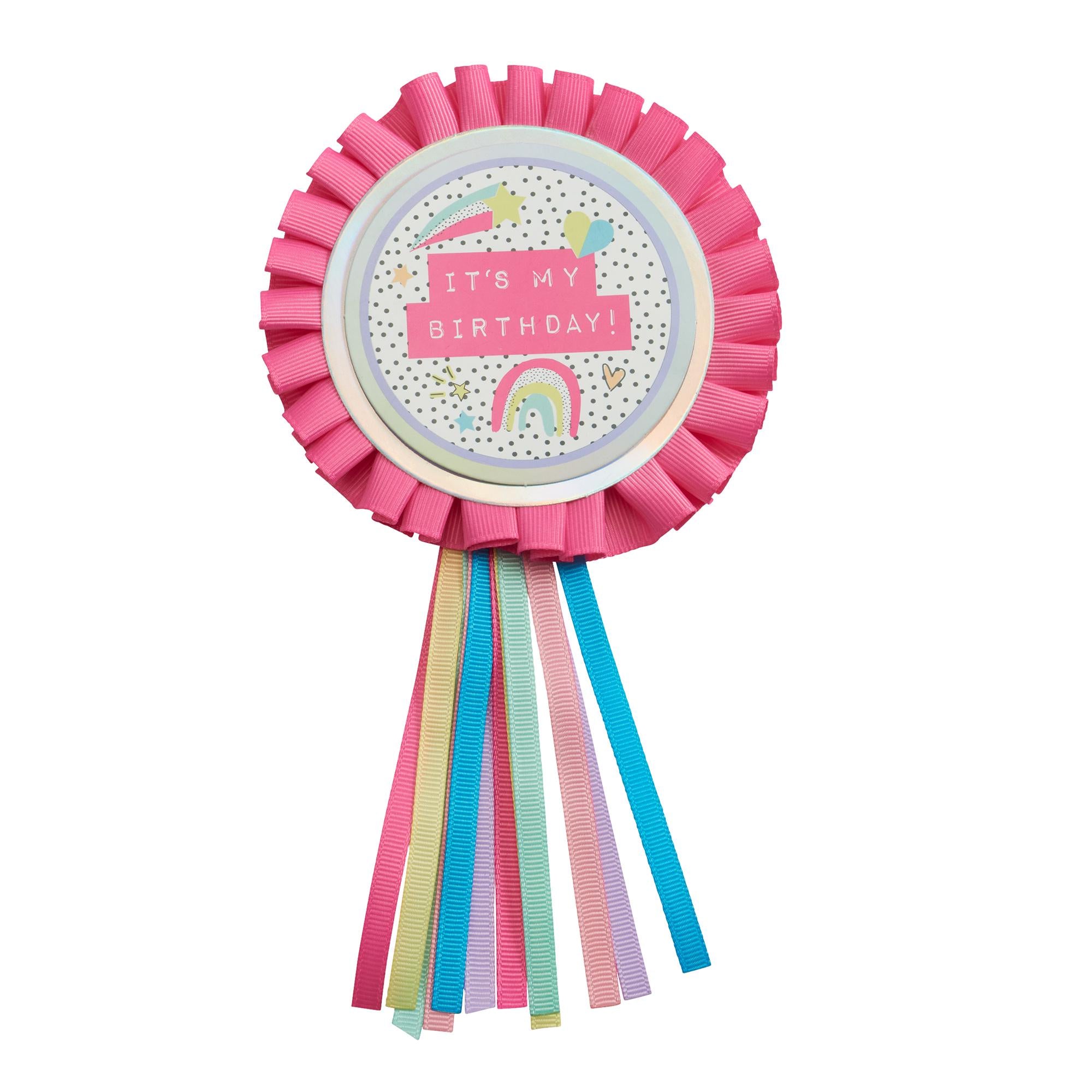 Wonder Rosette Birthday Badge GOODS Sainsburys   