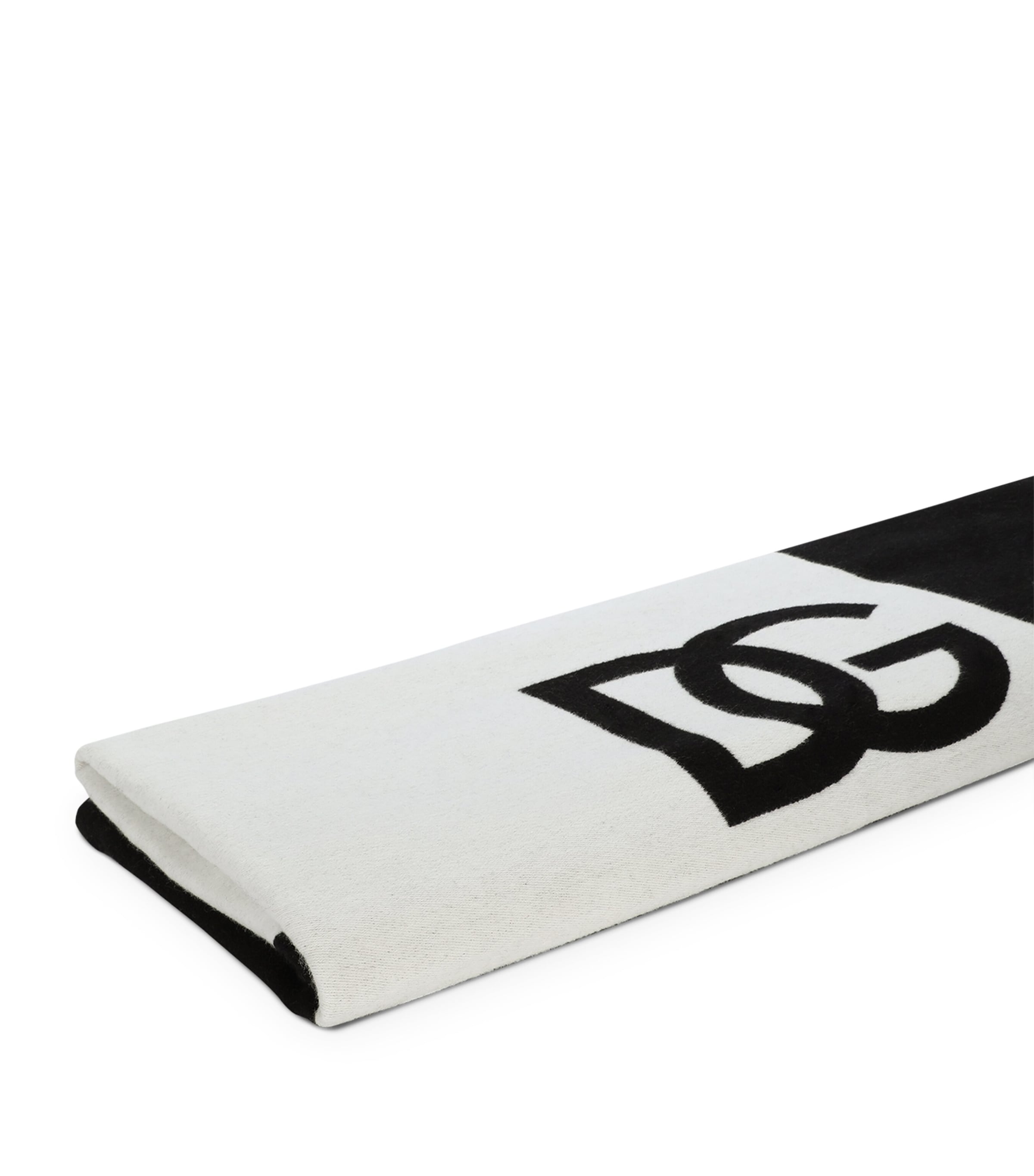 Dolce&Gabbana cotton logo throw 133cm x 173cm - British product