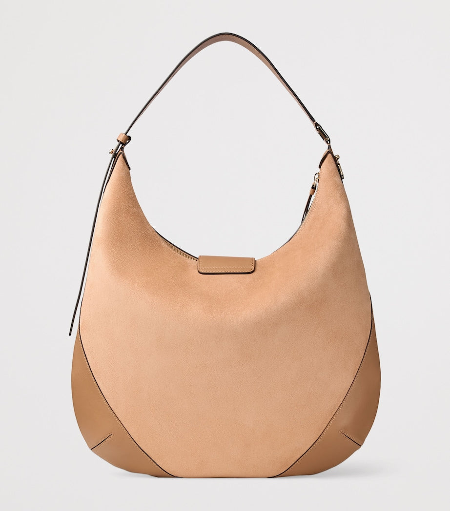 Jimmy Choo Bar suede shoulder bag medium, imported from the UK
