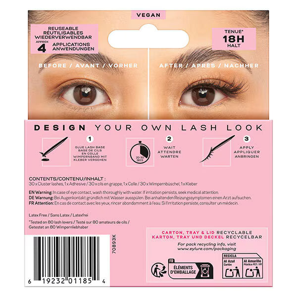 Eylure cluster lash Flirty No.8 30 clusters - British product