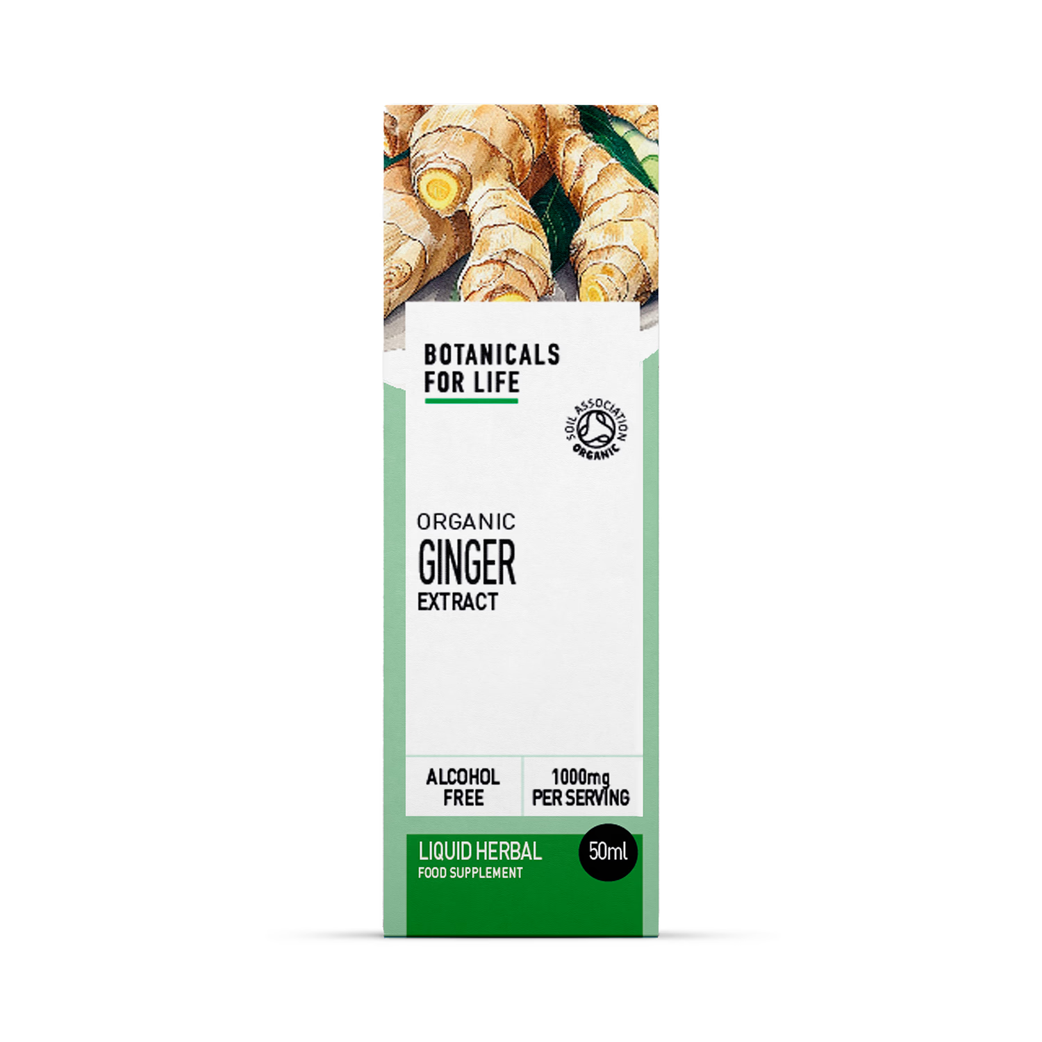 Botanicals For Life organic ginger root extract 50ml, UK version