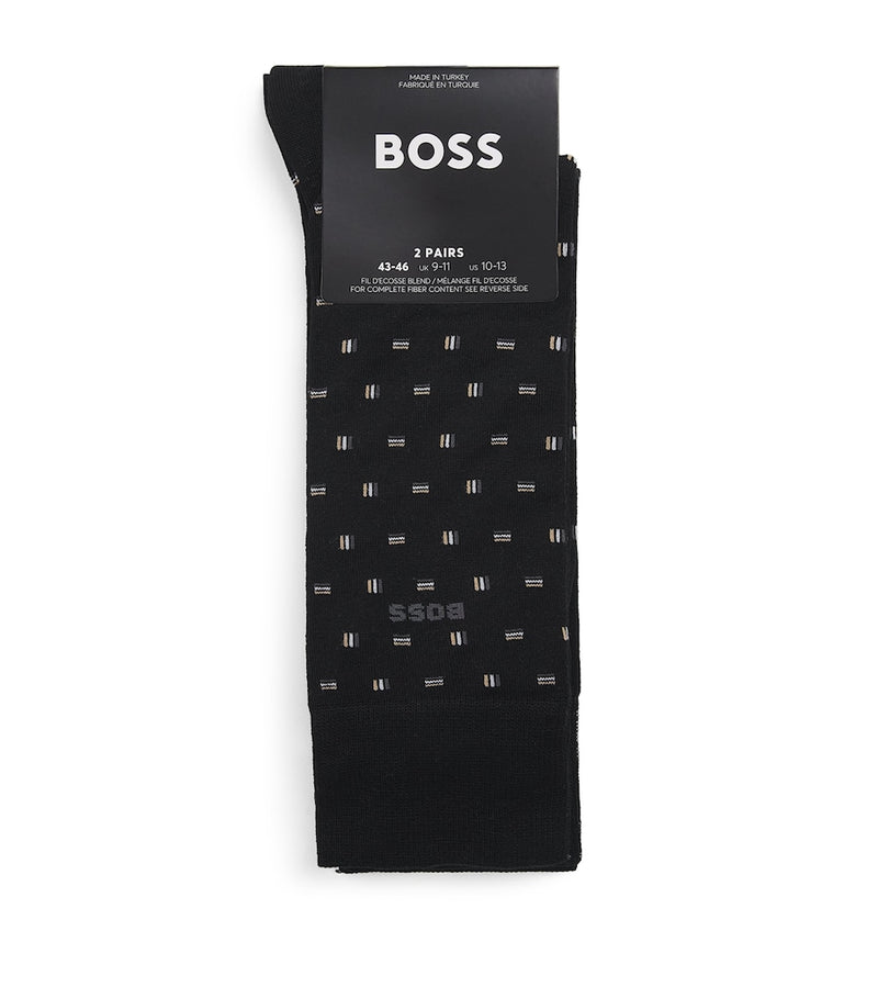BOSS logo socks pack of 2, imported from the UK