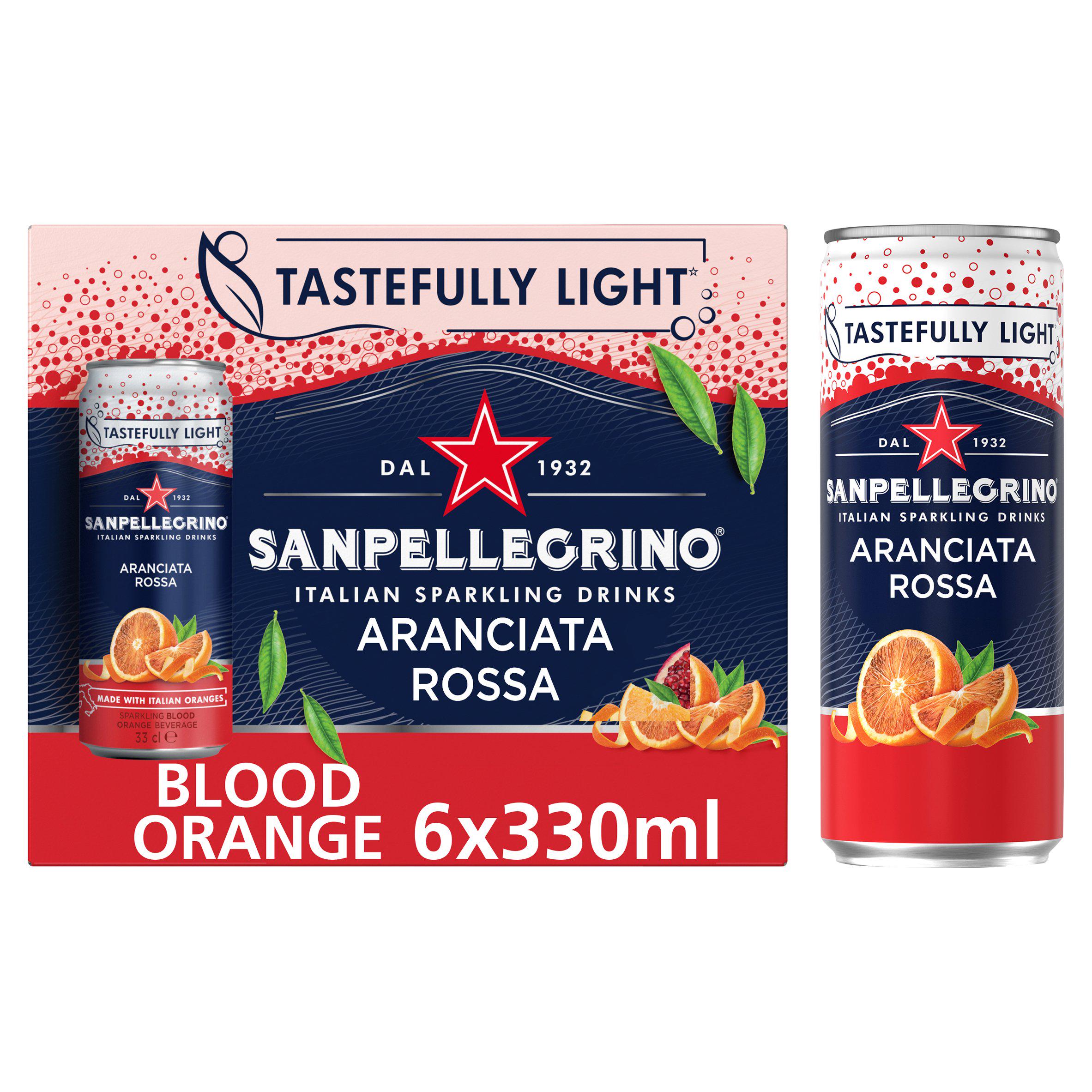 San Pellegrino Blood Orange 6x330ml GOODS Sainsburys   