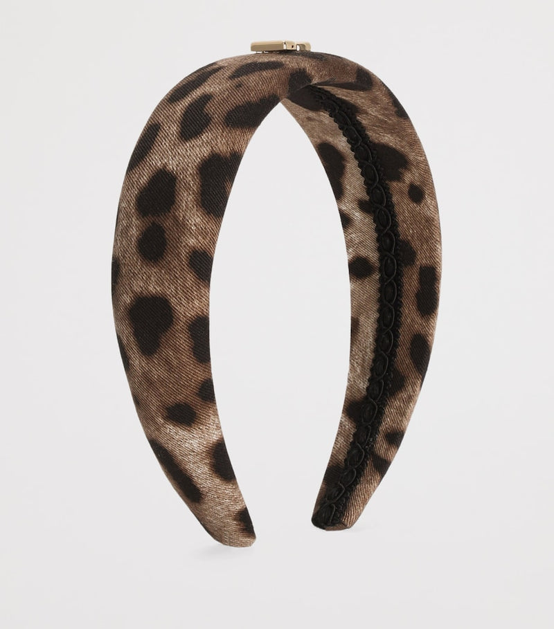 Dolce&Gabbana leopard print headband, imported from the UK