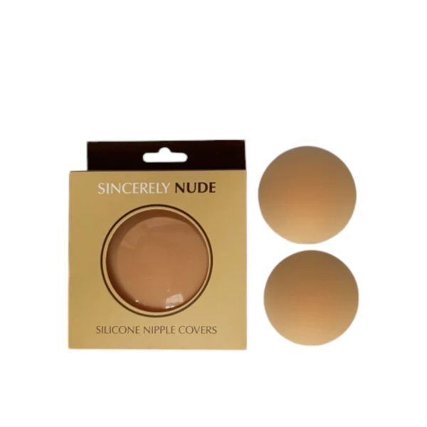 Sincerely Nude Reusable Silicone Nipple Covers Ebony 8cm (British brand)