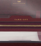 Anya Hindmarch transparent leather-trimmed in-flight case 22x12x7cm - British product