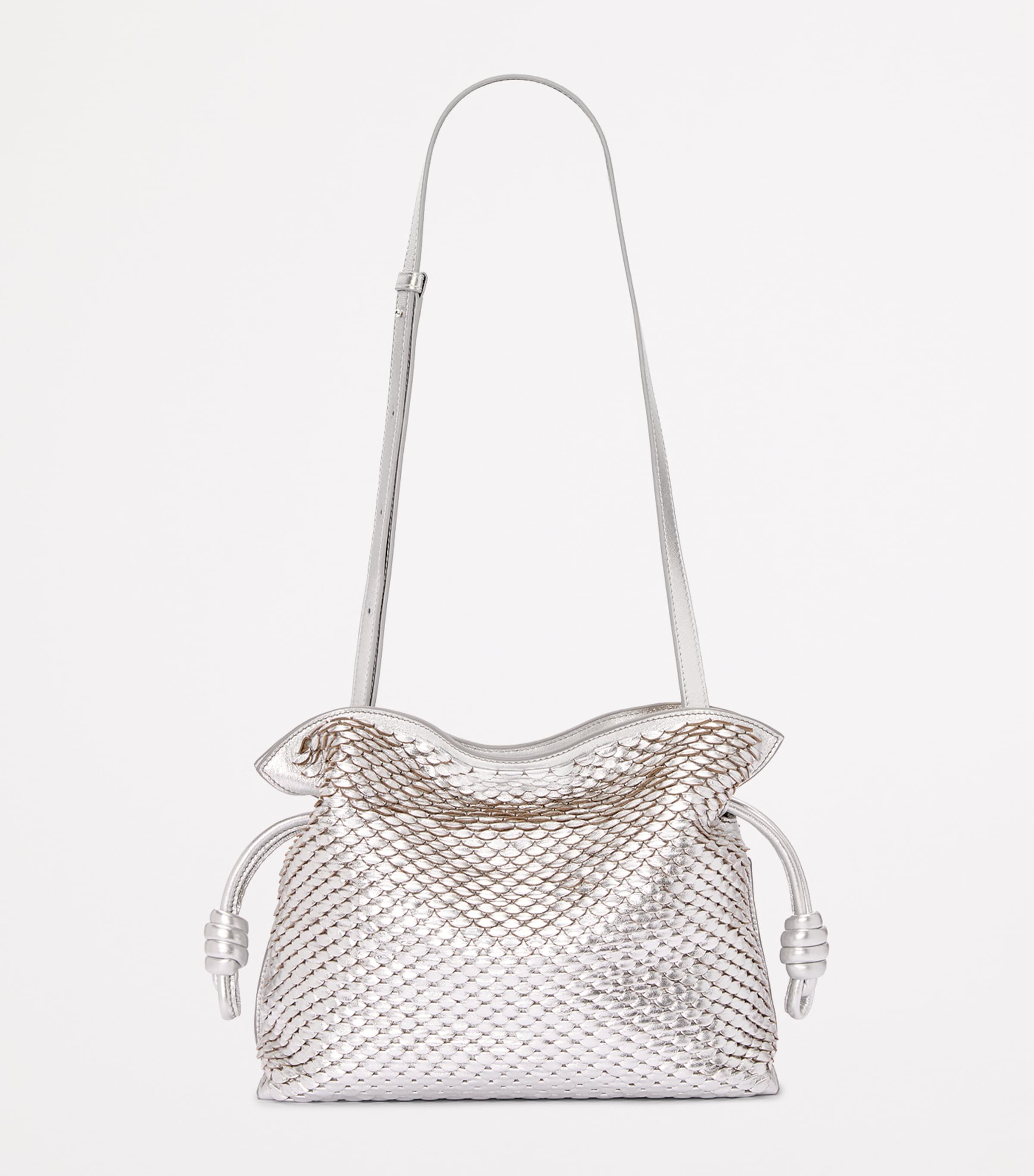 LOEWE Flamenco clutch brown leather scales - British product