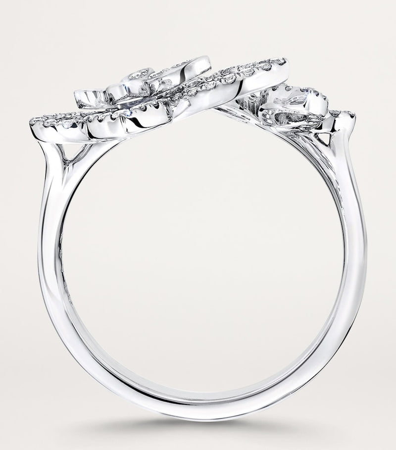Graff butterfly diamond ring white gold 18kt, imported from the UK