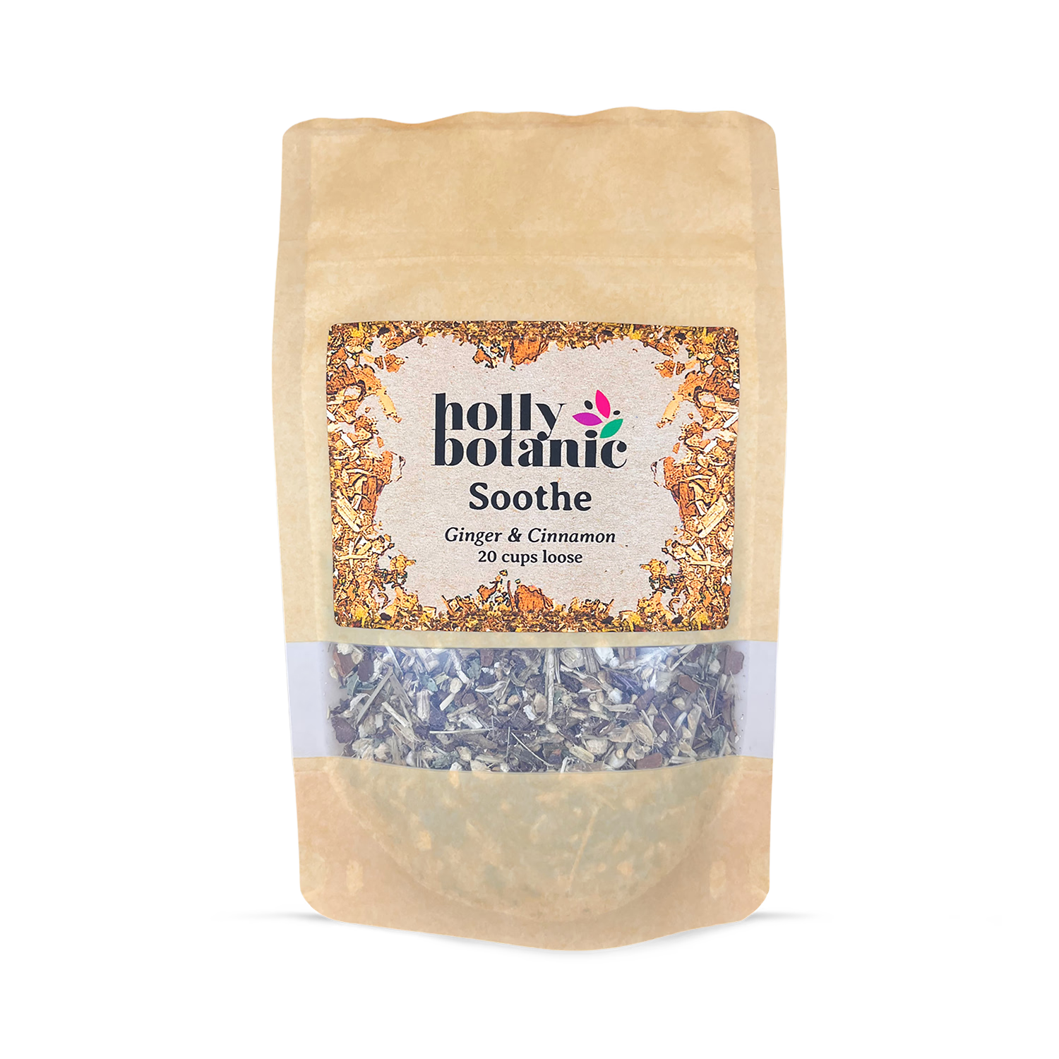 Holly Botanic Soothe Tisane ginger cinnamon loose leaf (British brand)