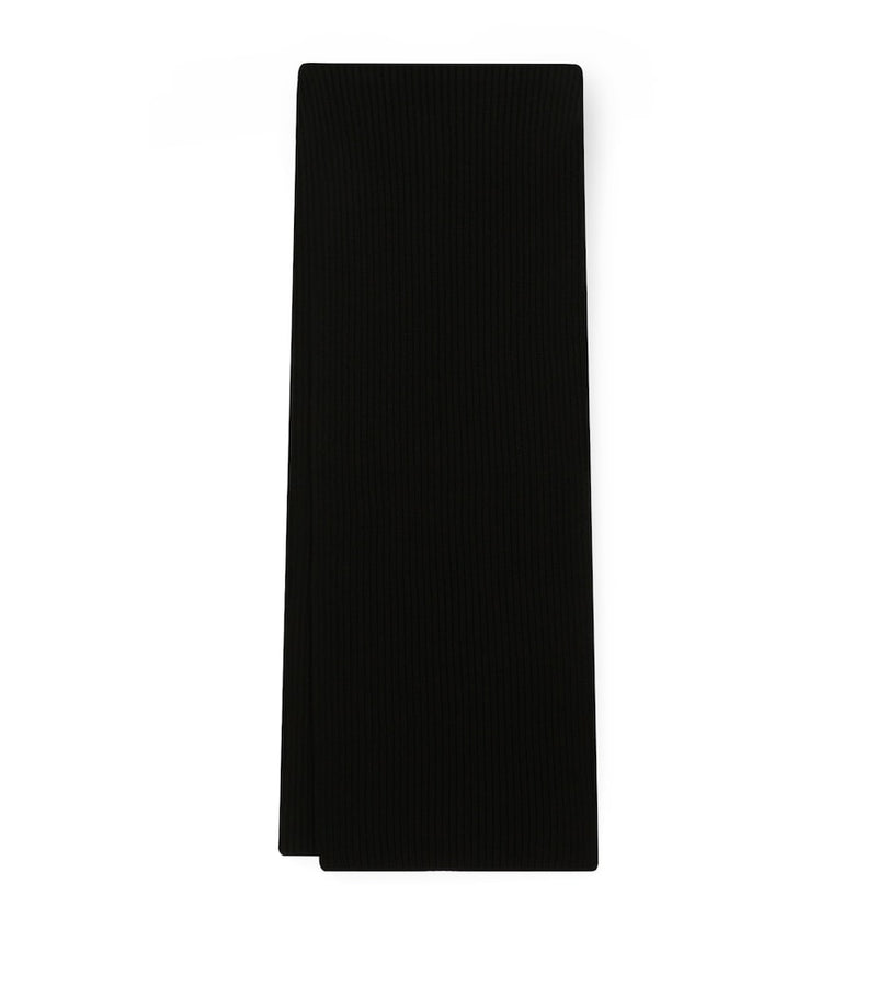 Dolce&Gabbana wool cashmere rib scarf, UK version